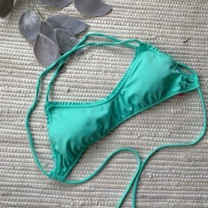 Victoria's secret aqua bathing suit top F-034